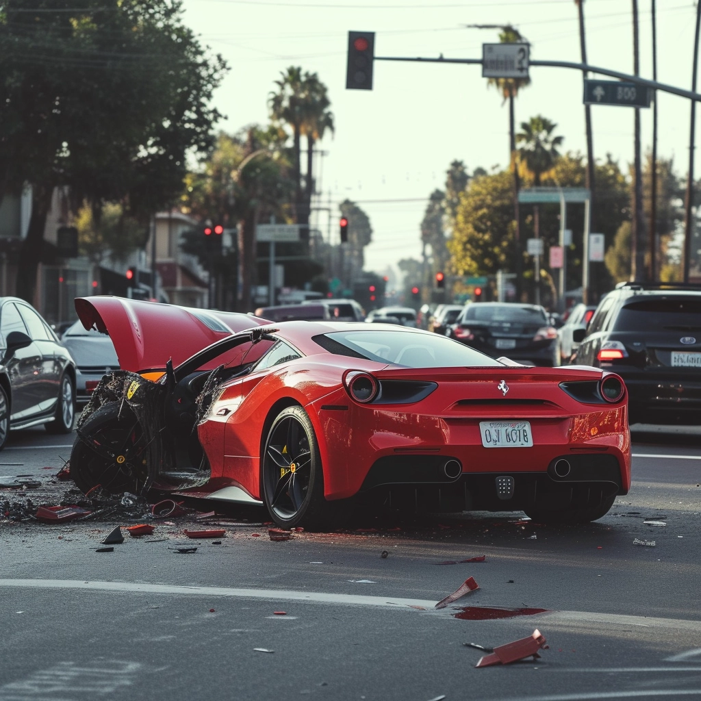 Ferrar car accident in need of a Houston TX Car Accident Lawyer