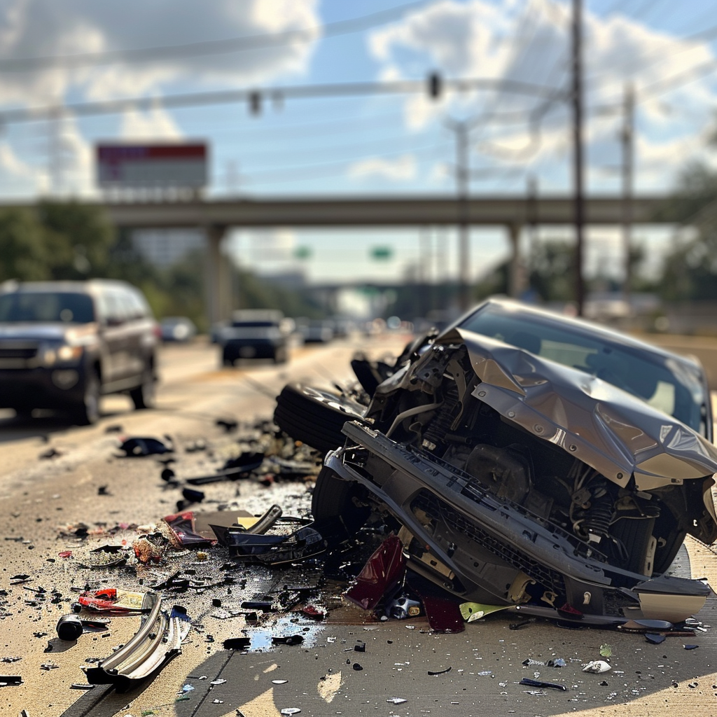A car accident in Houston TX