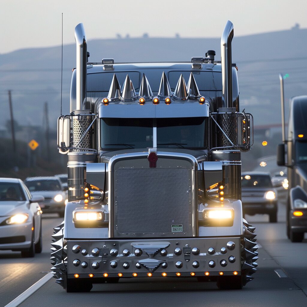 18 wheeler on the highway